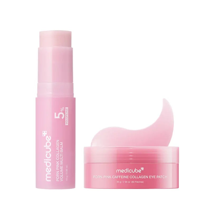 PDRN Pink Collagen Volume Multi Balm Stick | PDRN & Volufiline Firming Care for Fine Line Appearance | Hydrating Anti-Aging Skincare for Face, Under Eyes, Neck & Lips