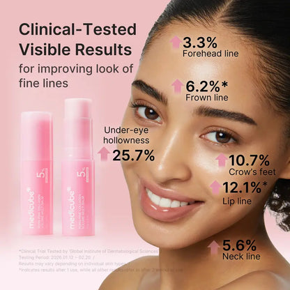 PDRN Pink Collagen Volume Multi Balm Stick | PDRN & Volufiline Firming Care for Fine Line Appearance | Hydrating Anti-Aging Skincare for Face, Under Eyes, Neck & Lips