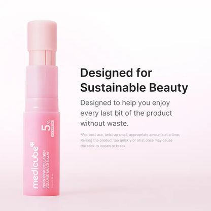 PDRN Pink Collagen Volume Multi Balm Stick | PDRN & Volufiline Firming Care for Fine Line Appearance | Hydrating Anti-Aging Skincare for Face, Under Eyes, Neck & Lips