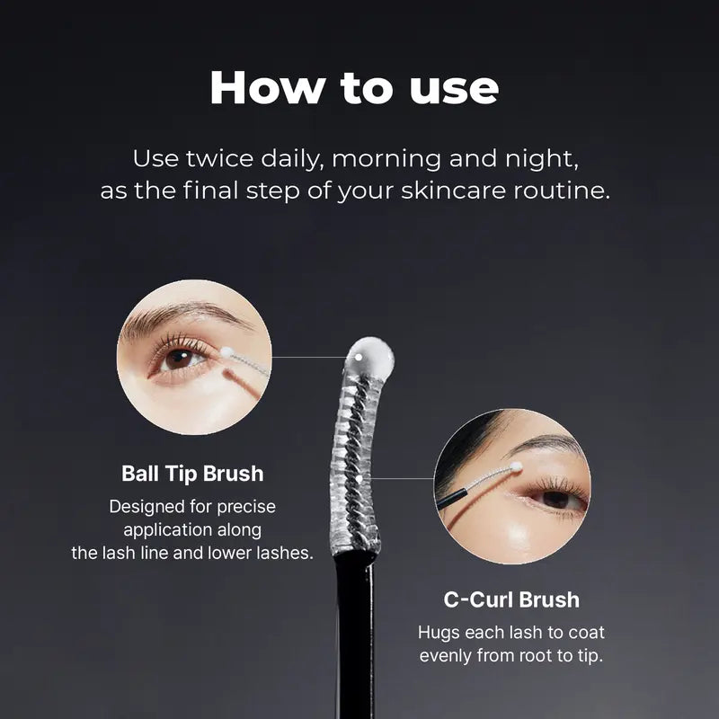 Gentle Eyelash Growth Serum | Non-Prostaglandin Lash Care for Fuller-Looking Lashes