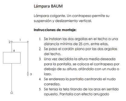 Lámpara BAUM negro