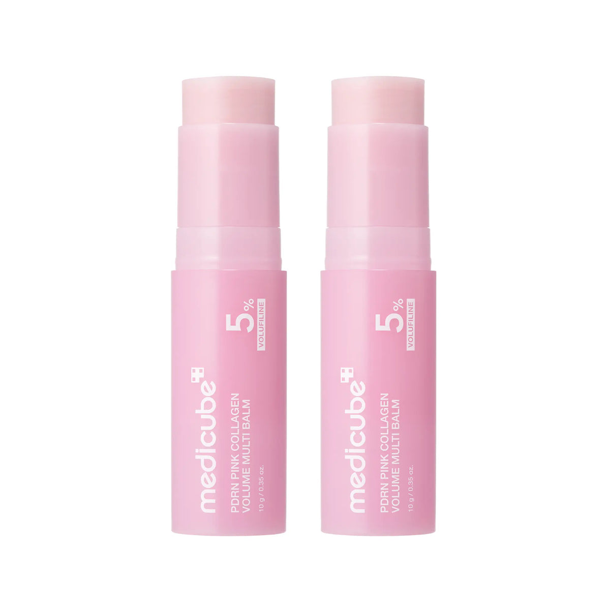 PDRN Pink Collagen Volume Multi Balm Stick | PDRN & Volufiline Firming Care for Fine Line Appearance | Hydrating Anti-Aging Skincare for Face, Under Eyes, Neck & Lips